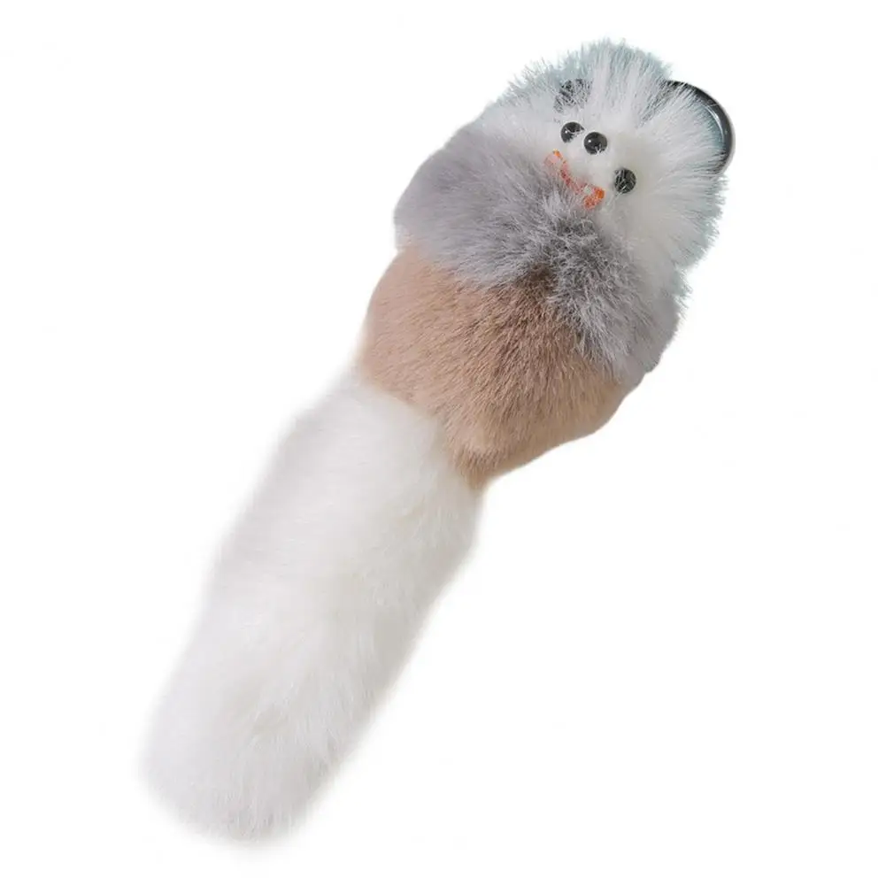 

Three-dimensional Keyring Pattern Faux Fur Keychain Pendant for Anniversary Celebration Car Accessory Decoration Fluffy Keyring