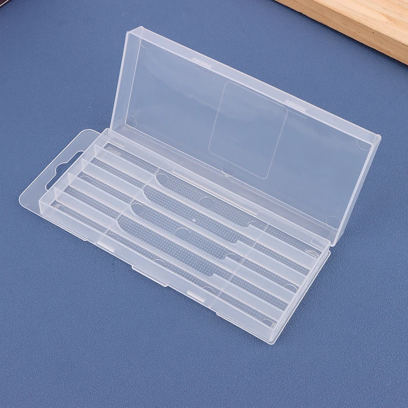 5 10 Hole Transparent Plastic Twist Drill Storage Box Empty Packaging Case Woodworking Drill Bit Toolbox