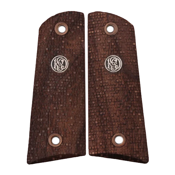 KSD Brand Colt 1911 FIT Model Compatible Walnut Grips Disco