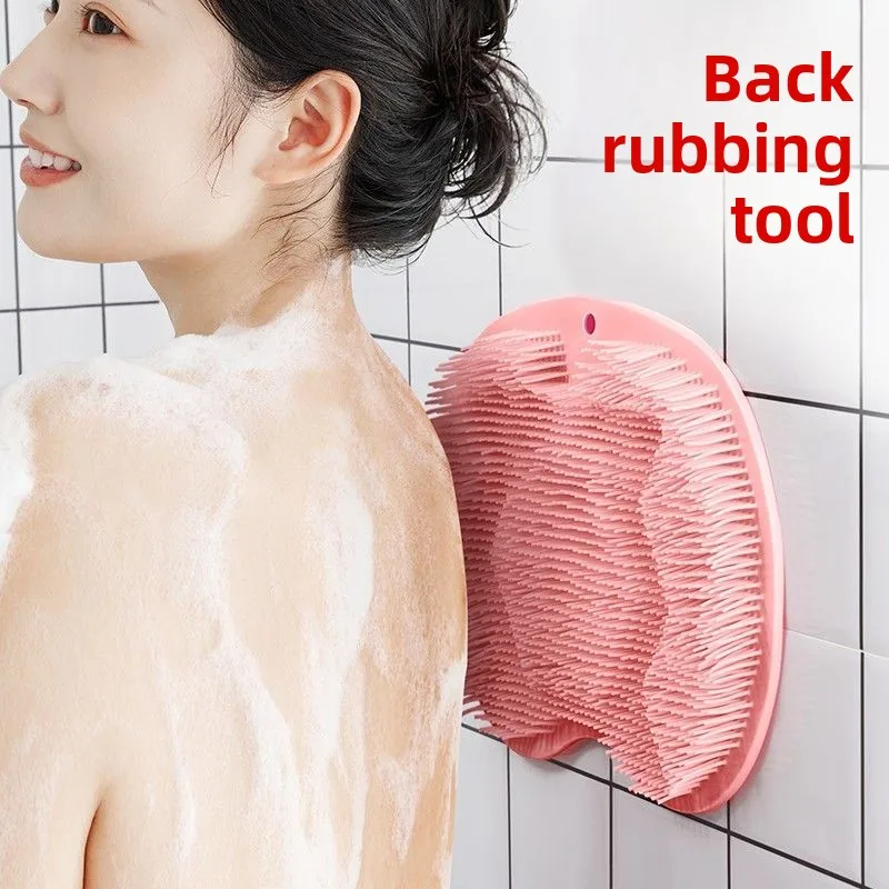 Back rubbing wonder, bath scrubbing brush, lazy back rubbing pad, suction cup, wall-mounted back rubbing pad, foot mat