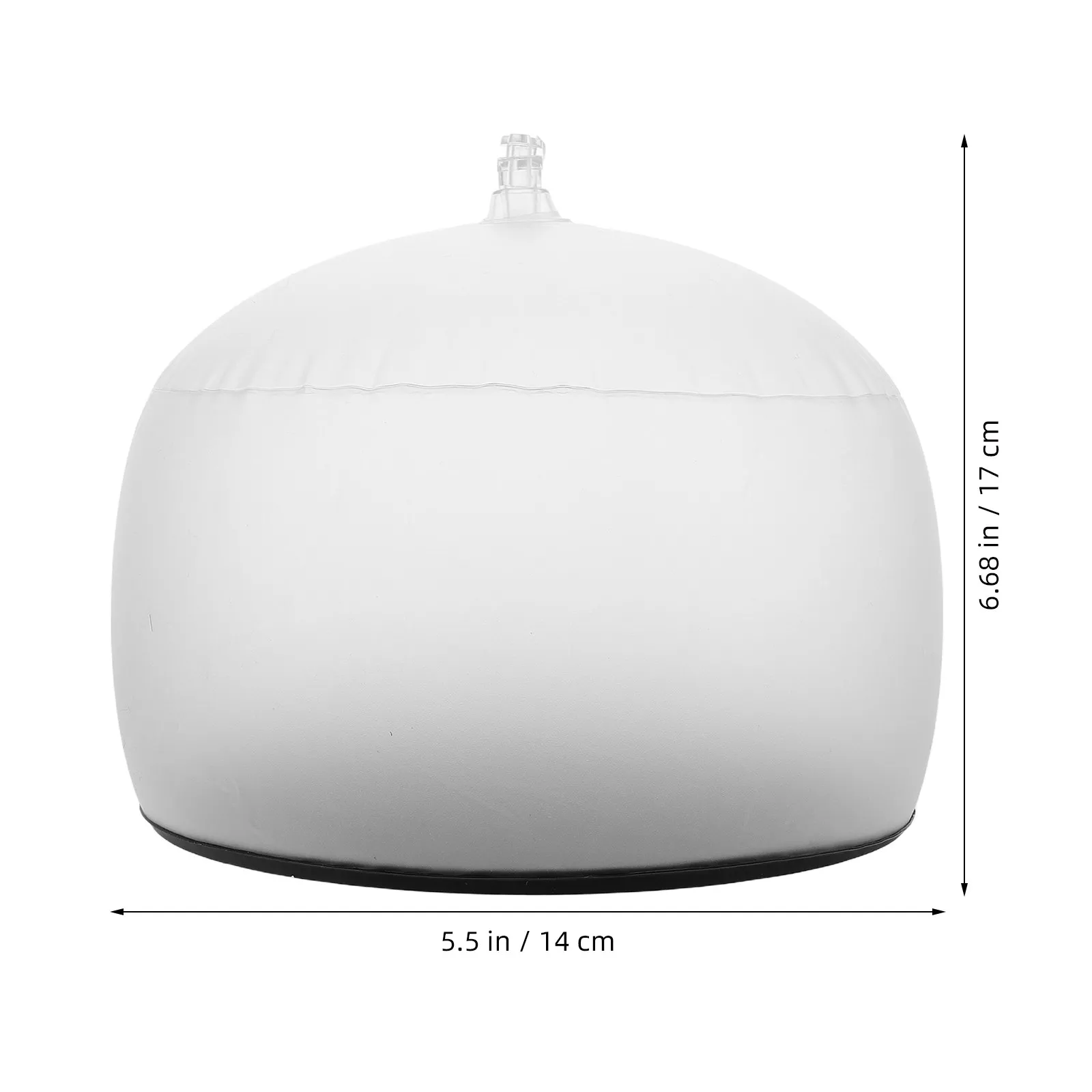 White Inflatable PVC Hat Shaper Tabletop Stand Baseball Cap Inner Support Holder Blow Up Organizer Display