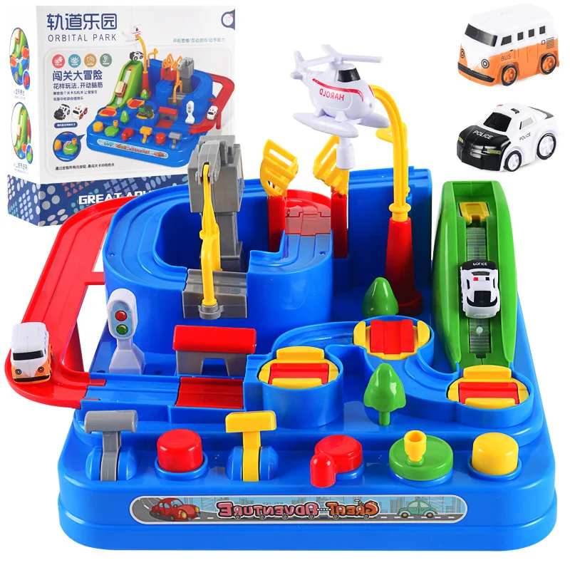 

Car Adventure Track Car Children's DIY Parent-Child Interactive Car Game Toy set