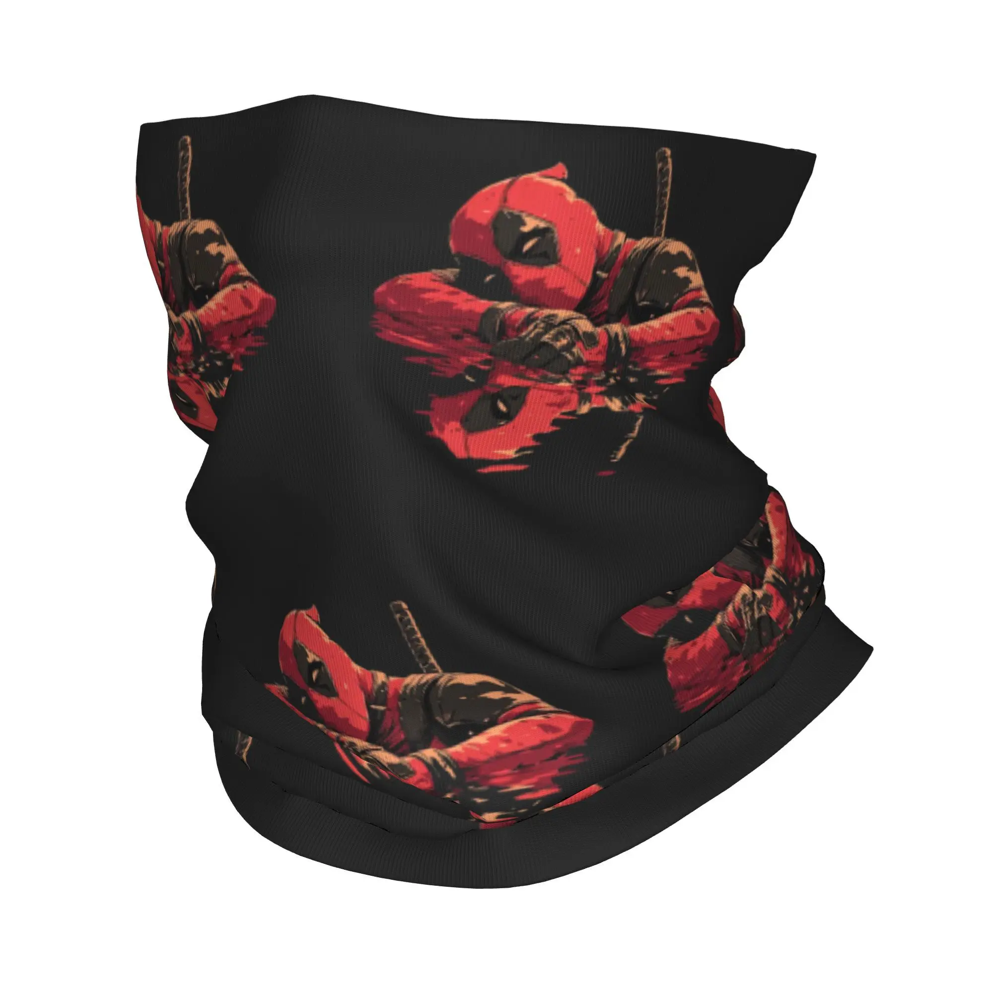 Custom Deadpool Winter Headband Neck Warmer Women Men Ski Camping Tube Scarf  Face Bandana Gaiter