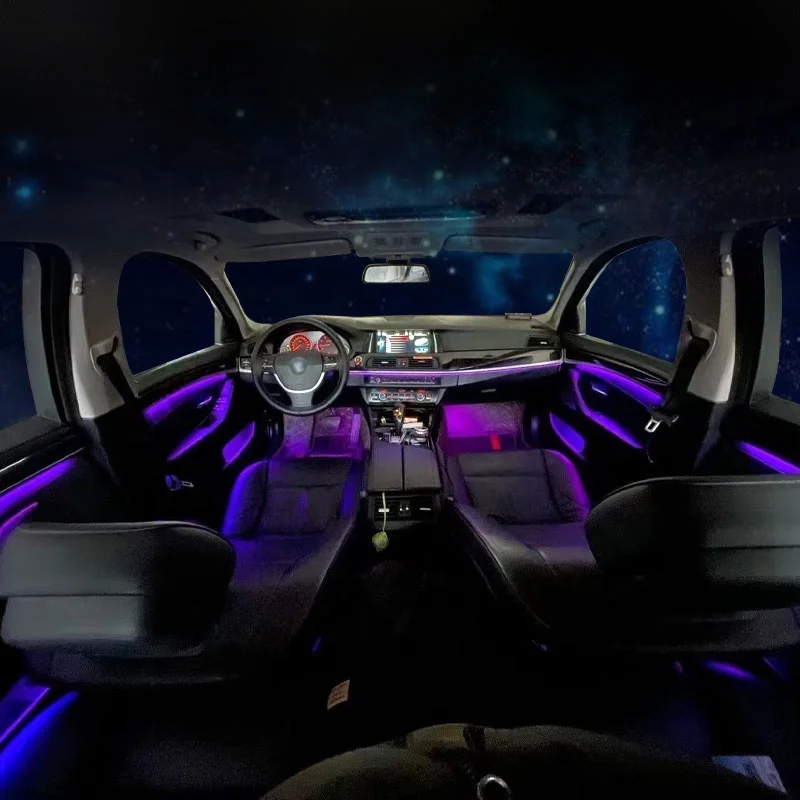 

Factory Price Car Accessories Interior Lighting Colorful LED Decorative Ambient Light For BMW 7 Series F01 F02 F03 F04 2009-2014