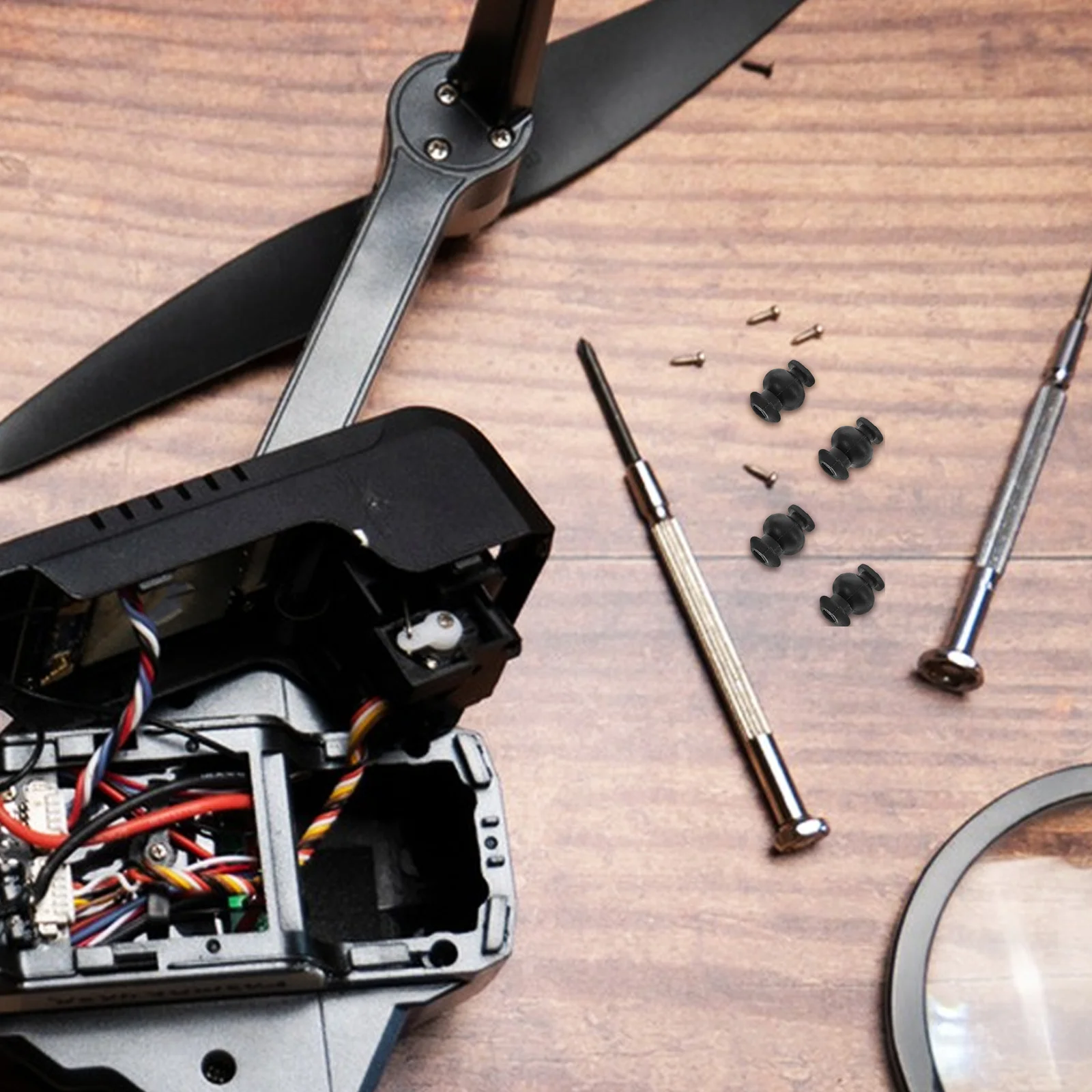 

10Pcs Rubber Shock Absorber Balls Silicone Drone Anti Vibration Dampers Rc Flight Controller Stabilizers for Vibration Reduction