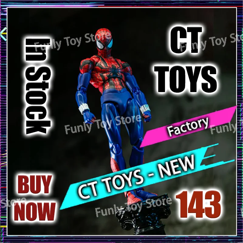 

In Stock Ct Toys Ben Reilly Mafex 143 Spiderman Comic Ver The Amazing Spider-Man Anime Action Figure Figurine Custom Gifts Toys