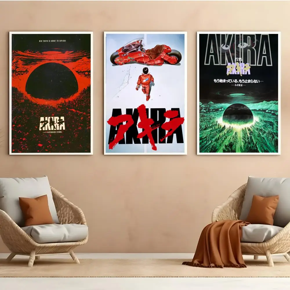 A-Akira Film Poster HD Anime Hot Theme Singer/OST/Movie-Waterproof Self-Stick Home Decor
