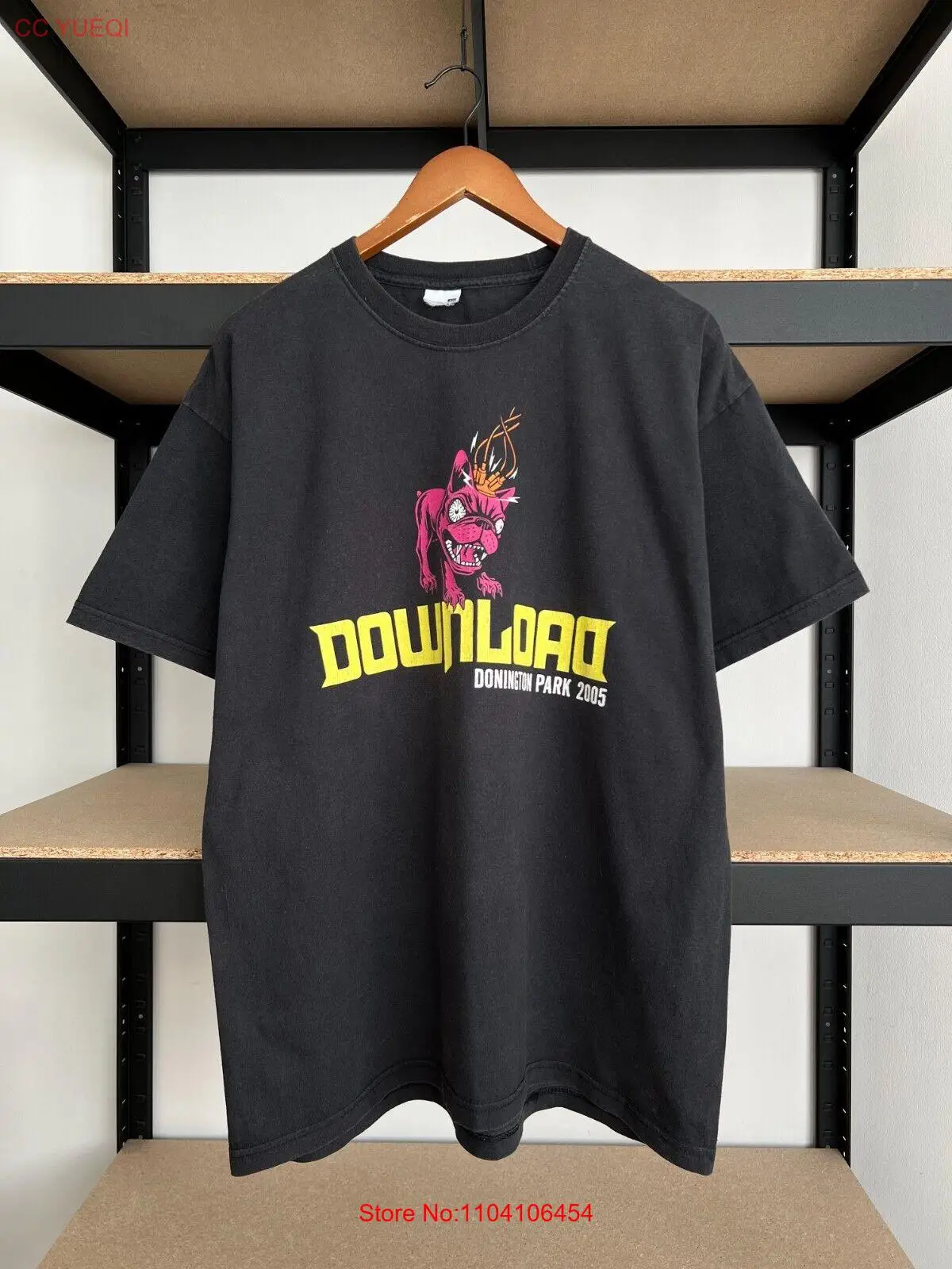 Vintage 2005 Download Festival Donington Park Black T-shirt Sz XL