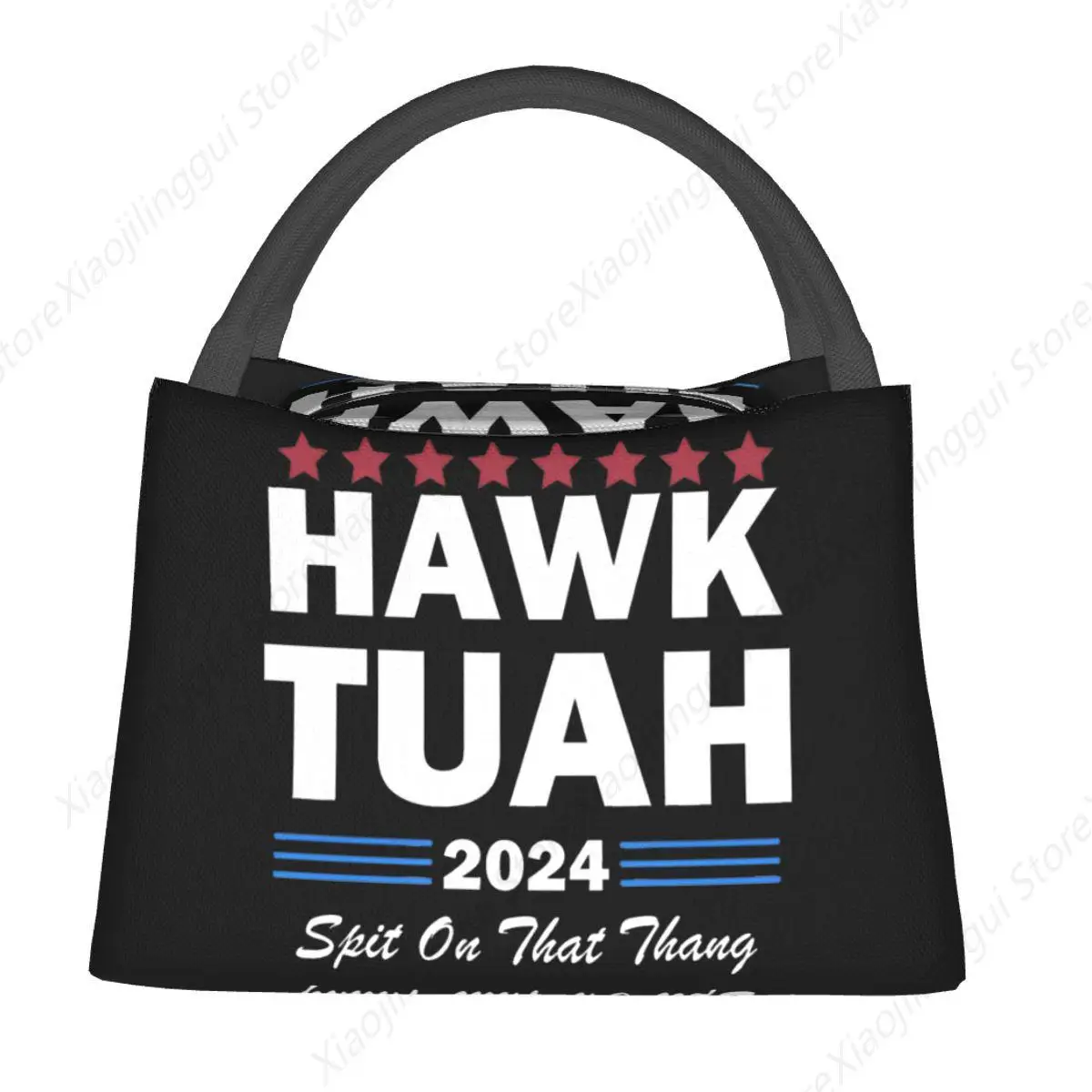 

Hawk Tuah Spit On That Thang 2024, аксессуары для ланч-боксов, портативный изолированный холст-холодильник, термобокс для пикника, ланч-бокса