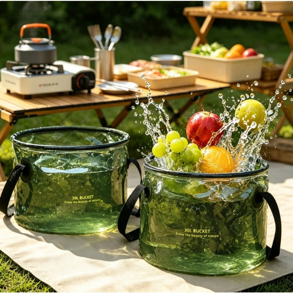 Water Bag Collapsible - Cubo de agua plegable de 30L,