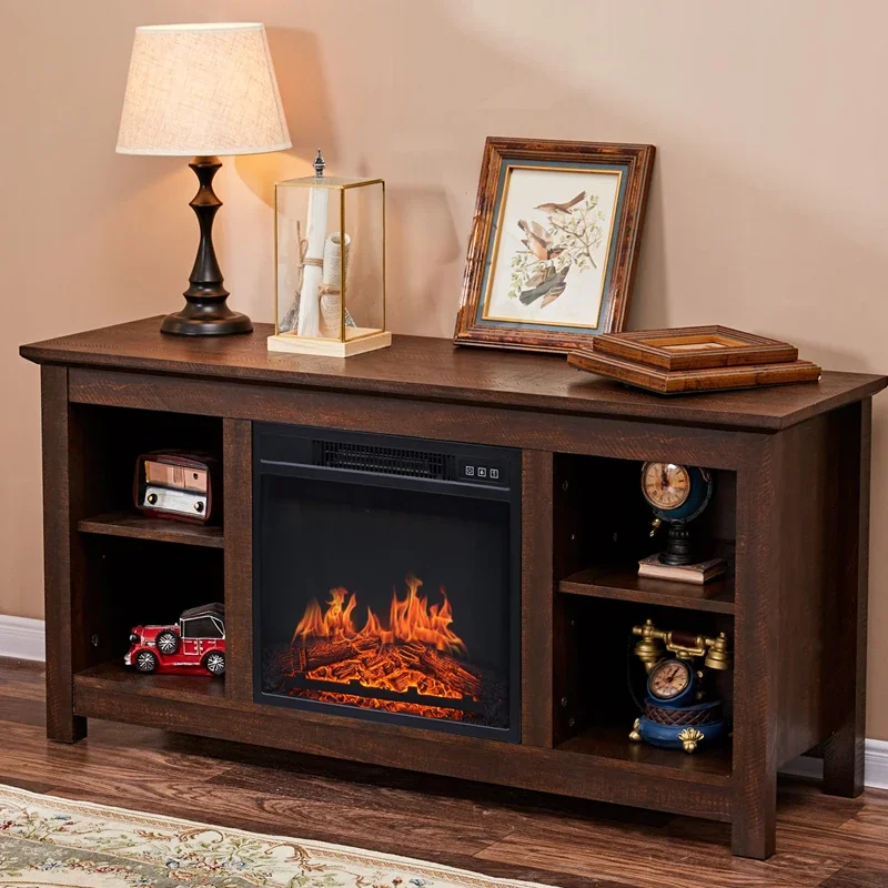 Fireplace cabinet household economical decorative cabinet bedroom living room TV storage energy-saving heater carving