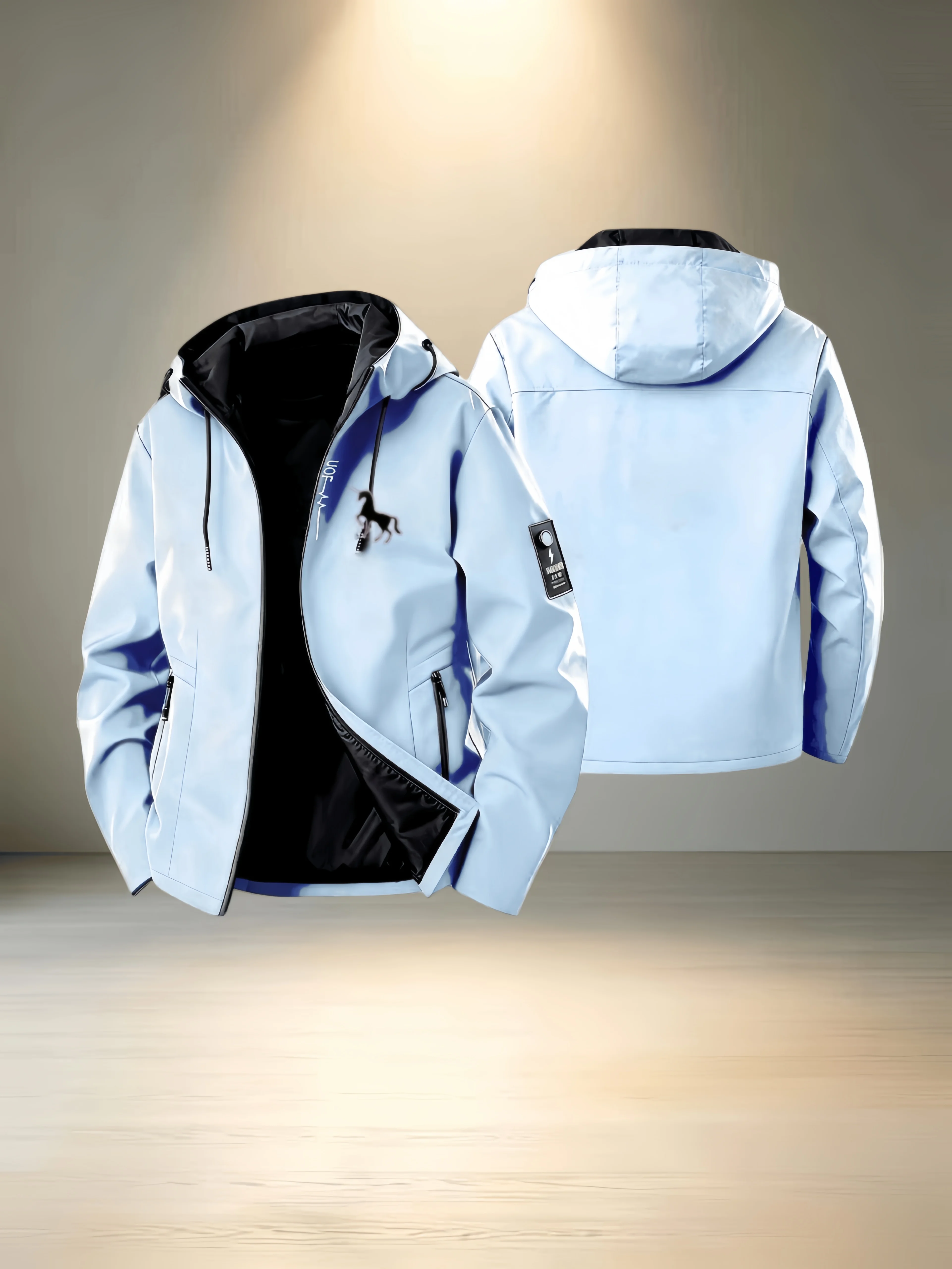 Men's coats, lightweight style, modern casual, exquisite stitching, durable material, zip-up jackets, casual wear users
