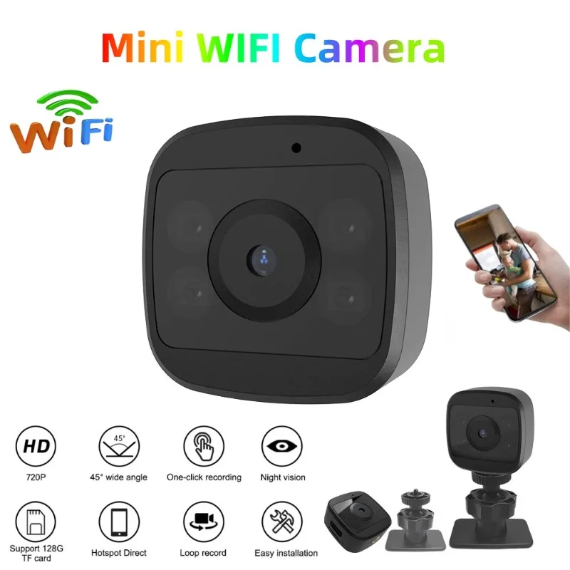 

Mini Camera WiFi Wireless Baby Monitor Indoor Safety Security Surveillance IP Cam Smart Home HD Night Vision Recorder Camcorder