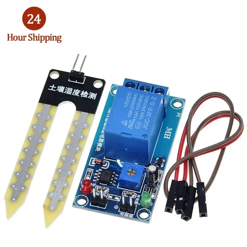 Capacitive Soil Moisture Sensor Module / Soil Humidity Digital Display Relay Control Module Automatic Watering For Arduino