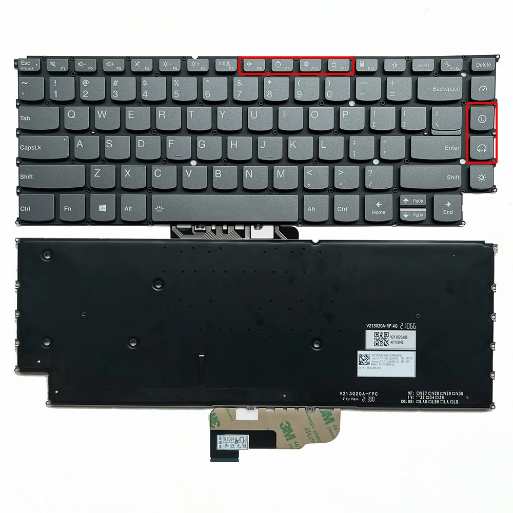 PT4SVB US backlit Keyboard for Lenovo Yoga 9 14IAP7,Yoga 9 14IRP8 V213020AS1-US SN21E20550 PK132BY2A01