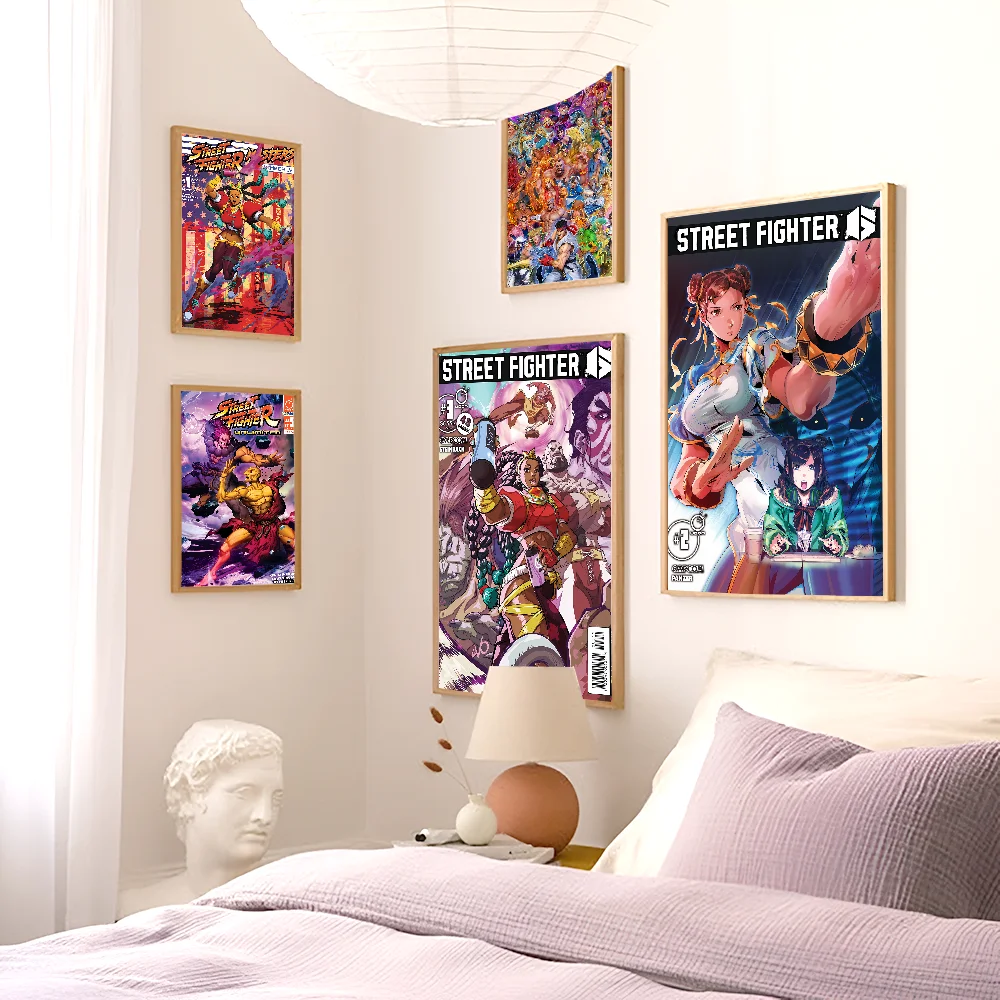 Game S-STREET F-FIGHTER Classic Movie Posters Vintage Room Bar Cafe Decor Nordic Home Decor