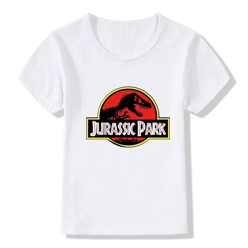 Jurassic World Park Dinosaur Graphic Cartoon Boys T-shirts Summer Cool Kids T shirt Toddler Baby Girls Clothes Children Tops