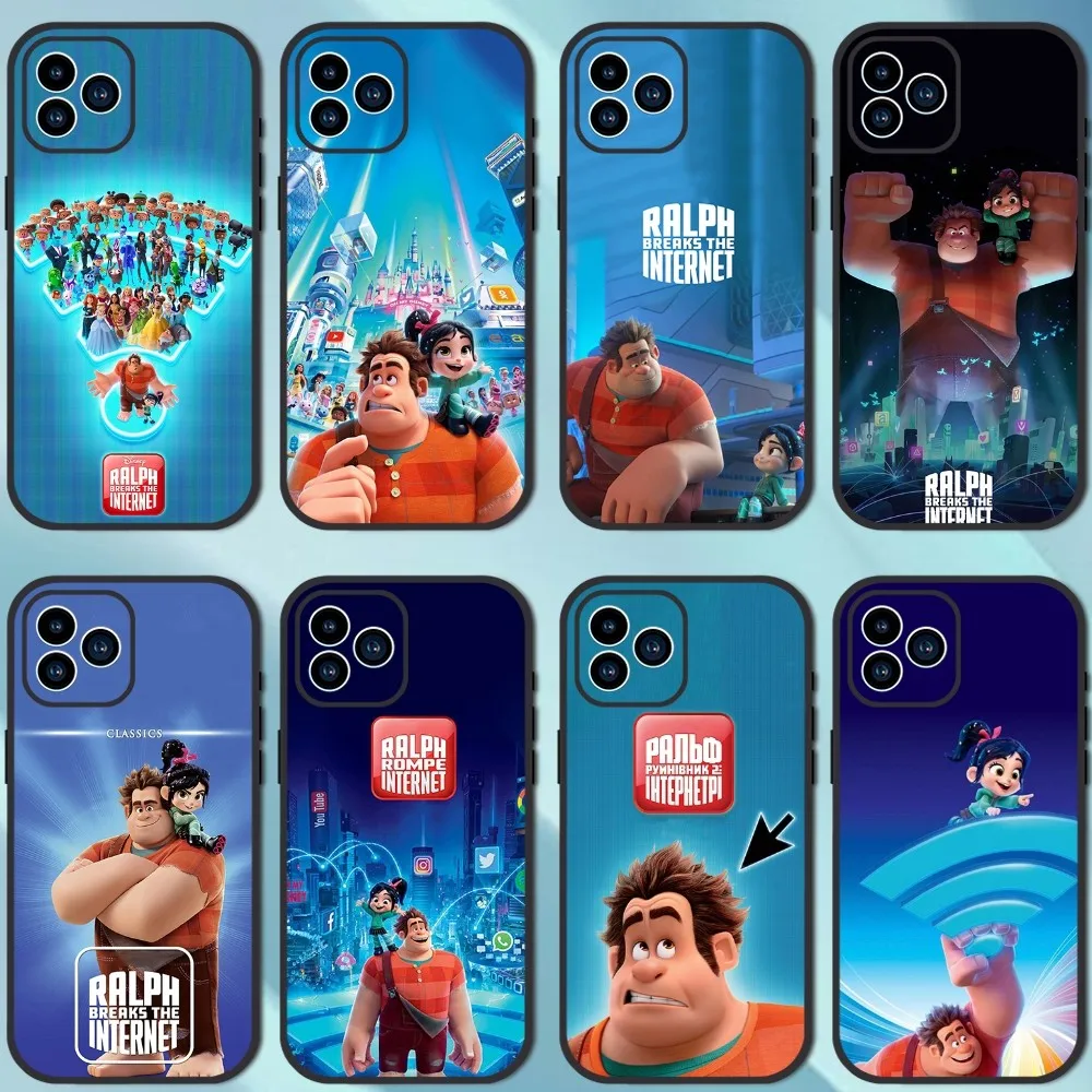 MINISO Disney W-Wreck-It Ralph Phone Case For iPhone 13 12 11 14 15 Pro XS Max XR X 8 7 6S 6 Plus Soft Back case