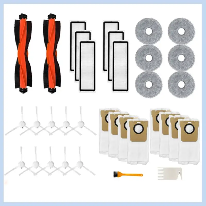 EAS-For Dreame X20 Pro / PLUS Robotstofzuiger Hoofdzijborstel Hepa Filter Mop Rag Accessoires