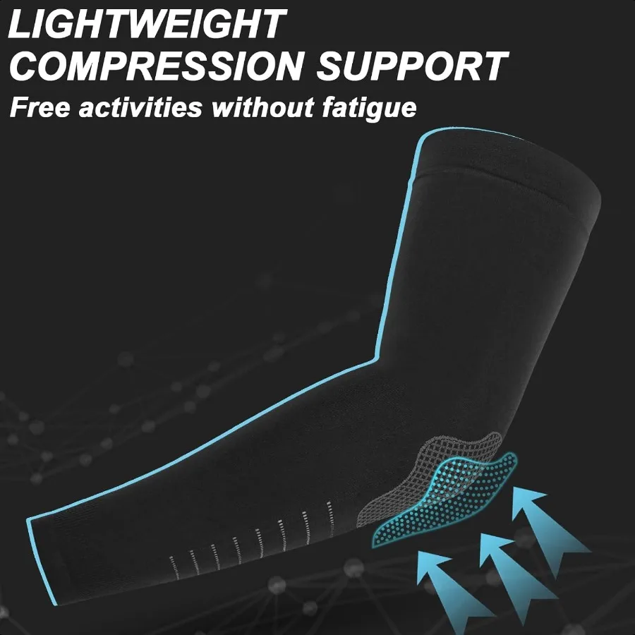 Mangas de brazo con protección solar UV para hombres y mujeres, mangas refrescantes para cubrir los brazos, fundas de compresión deportivas para golf