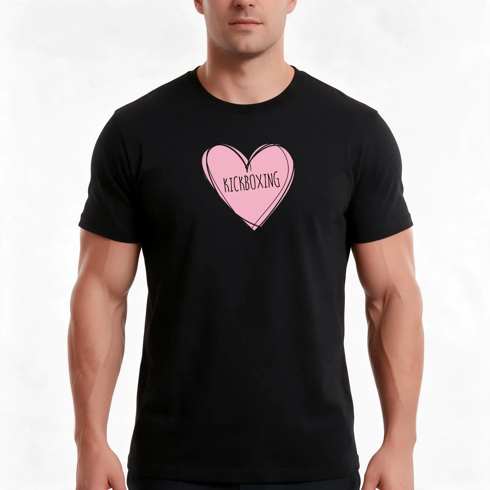 Kickboxing T-Shirt, Summer Casual Cotton Tee, Oversized Streetwear Tops, Vintage Graphic Print, Loose Fit Short Sleeve