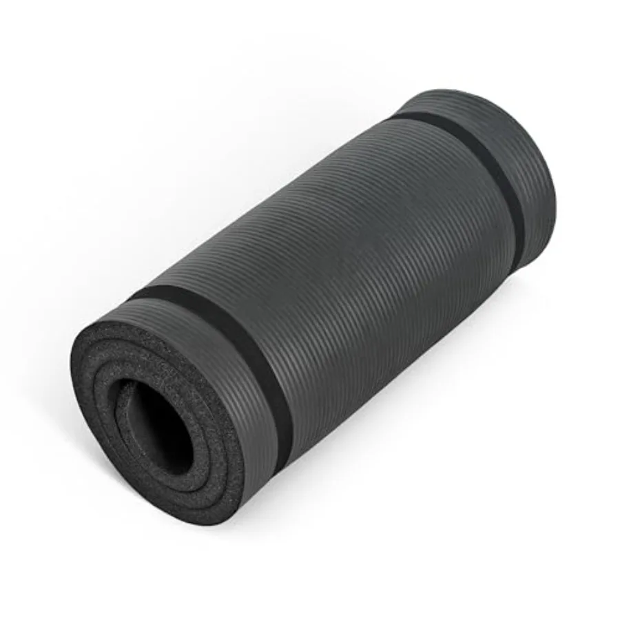 

1-Inch High Density Exercise Yoga Mat with Strap Multiple Colors
