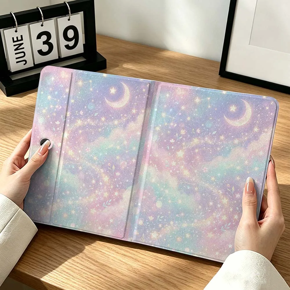 Cartoon Starry Cloud Sky For OPPO VIVO IQOO OnePlus Realme Infinix Pad Pro 13 12.1 11.61 11.4 11 inch Tablet Case Gift