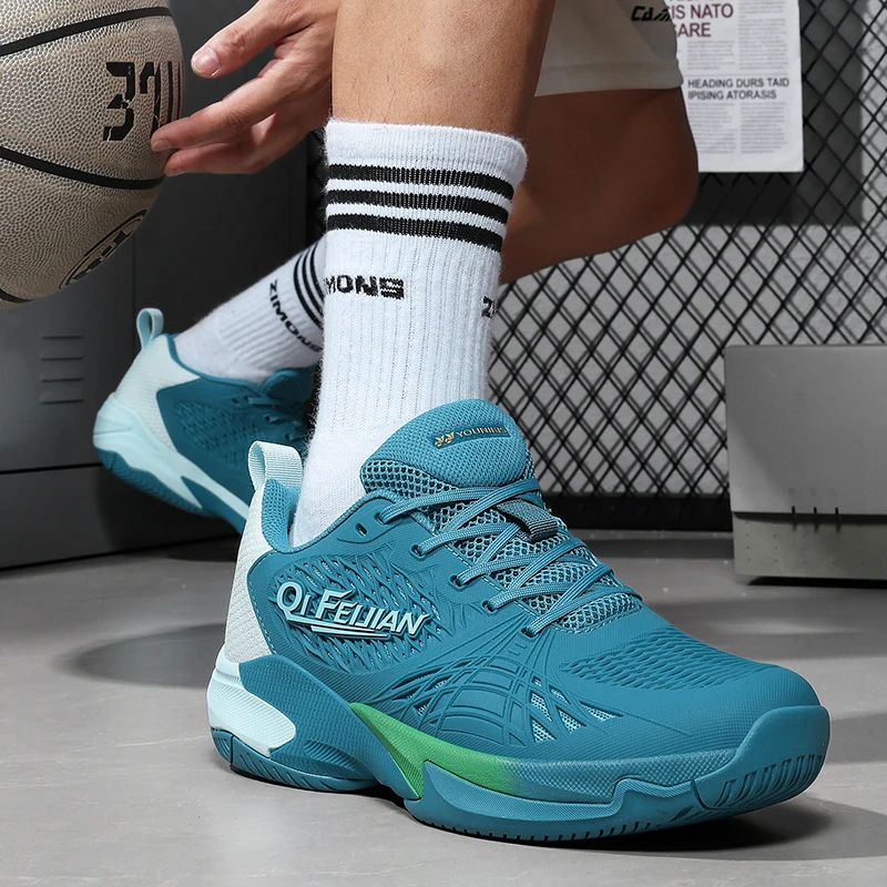 أحذية تنس جديدة، مقاس كبير 36-45، أحذية كرة طائرة خارجية مضادة للانزلاق، أحذية كرة الريشة للياقة البدنية خفيفة الوزن #4