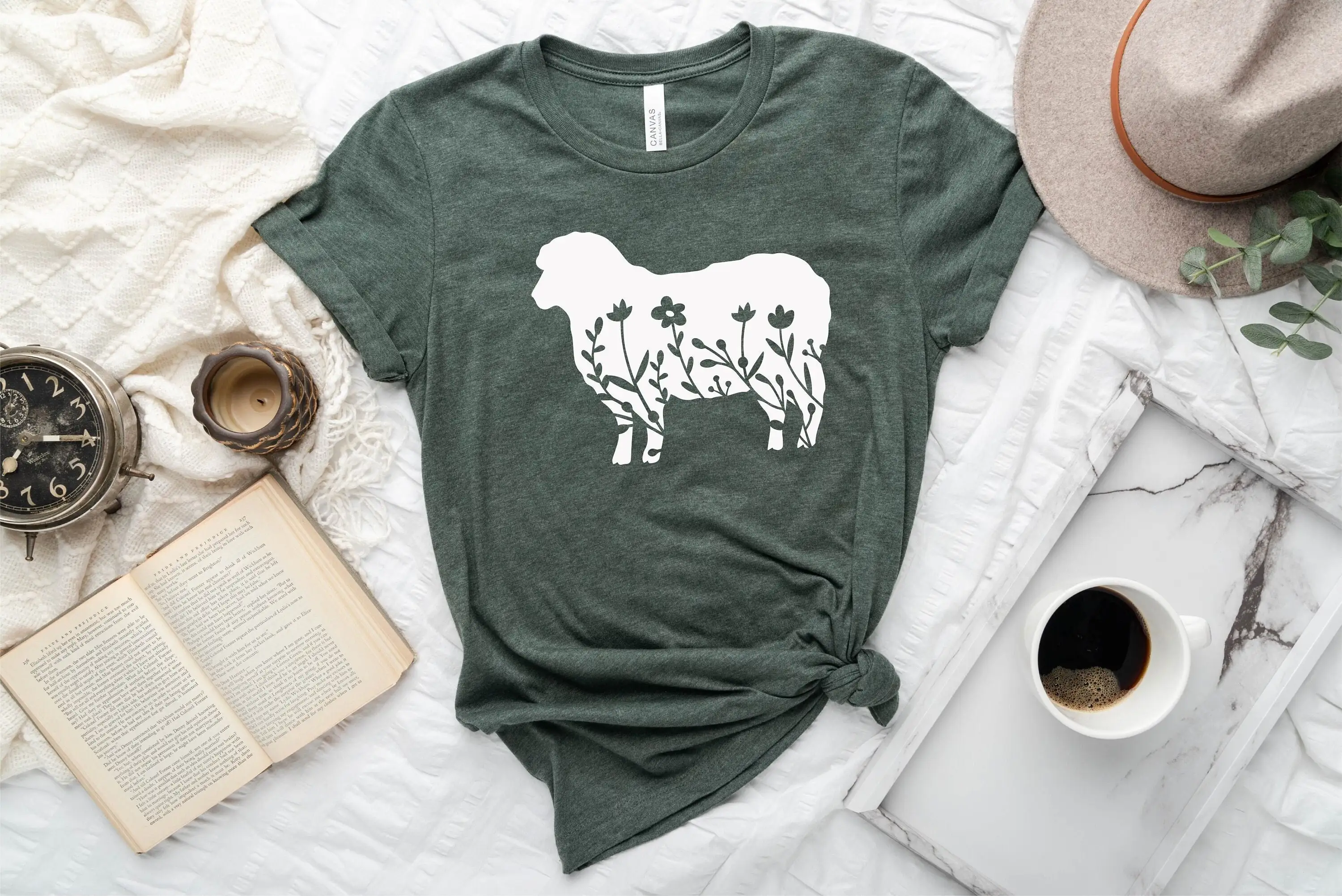 

Sheep T Shirt Gift Lover Kids Tops Girls Farm For Her