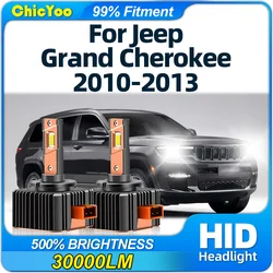 120W D1S Canbus LED Headlights 30000LM HID Xenon Headlamps Bulbs 12V 6000K White For Jeep Grand Cherokee 2010 2011 2012 2013