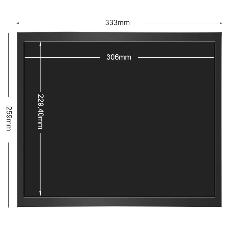 15 inch 1024*768 HD-MI VGA AV BNC Resistive touch screen Metal Case TFT Wall mounted industrial LCD