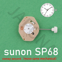 SUNON SP68 movement quartz movement sweep second movement same mechanical 3 hands movement Replace VH31 movement