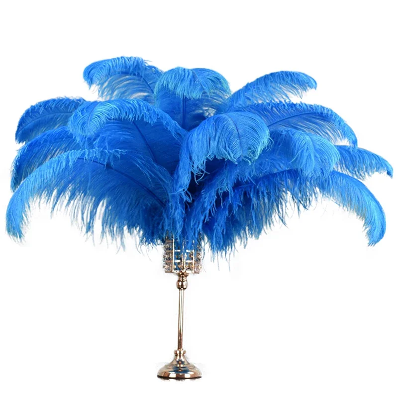 Lake Blue Ostrich Feather Decor 15-70cm/6-28