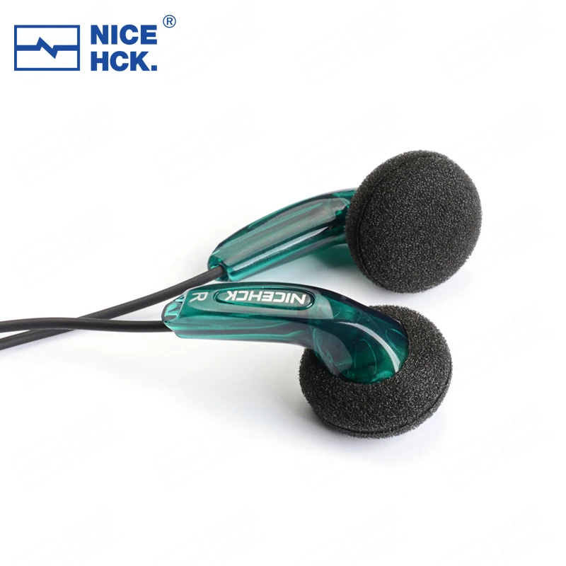 NiceHCK-auriculares HIFI sin rastro, 3,5mm, unidad de controlador dinámico de 15,4mm, auriculares de graves para DJ, auriculares con micrófono HD