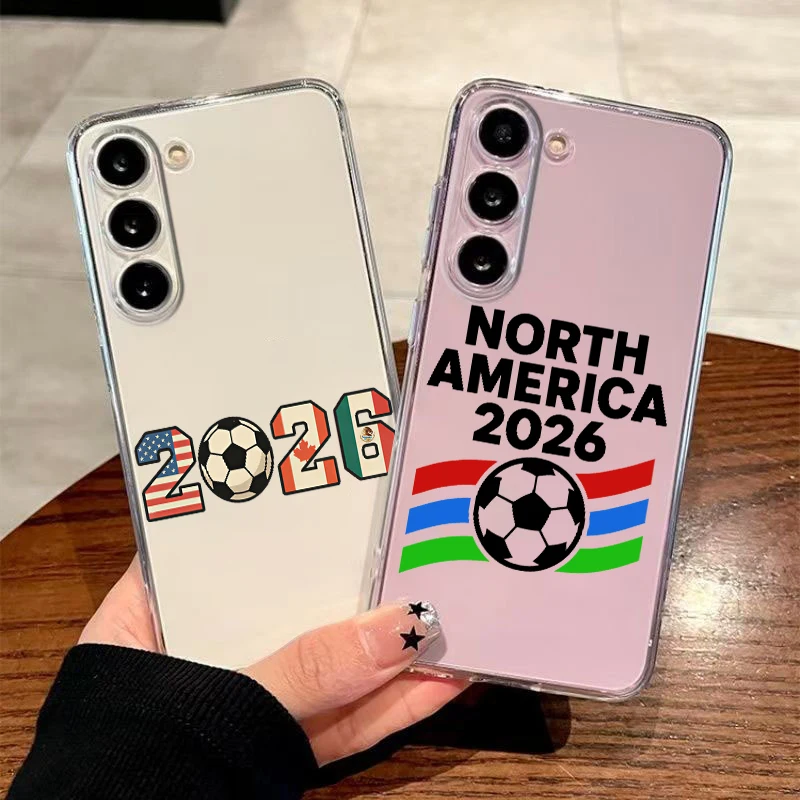 Football 2026 Canada Mexico USA Case For Samsung A56 A36 A26 A54 A52 A50 A70 A12 A14 A16 A22 A24 A42 A34 A32 5G A04s A06 Cover