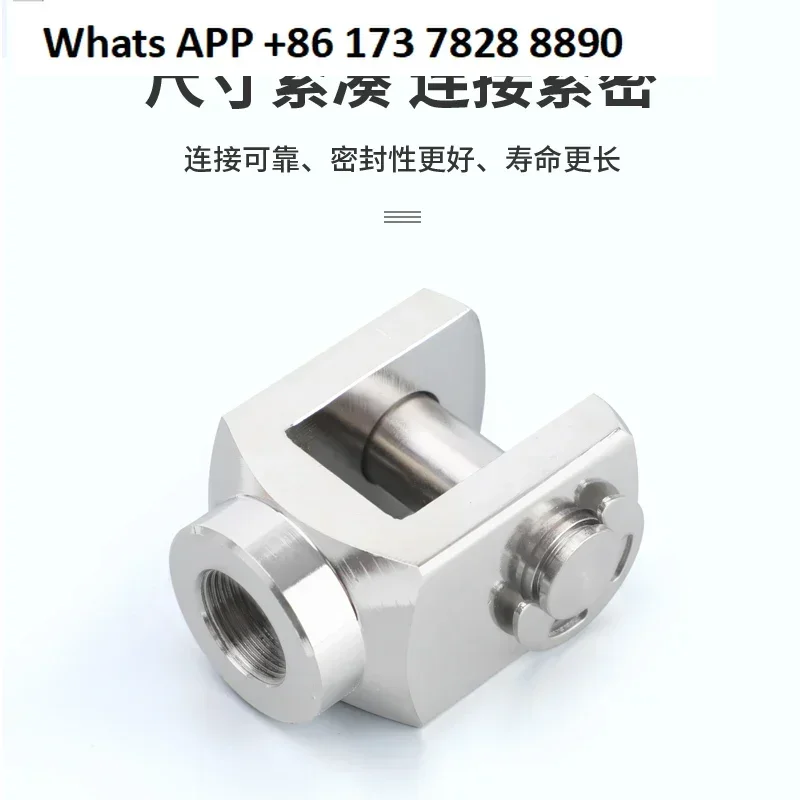 2PCS CQ2B/SDA/ACQ Thin Cylinder Accessories Nickel Plated Y-Connector Y - 12-25-40 - 50-63-80 - 100