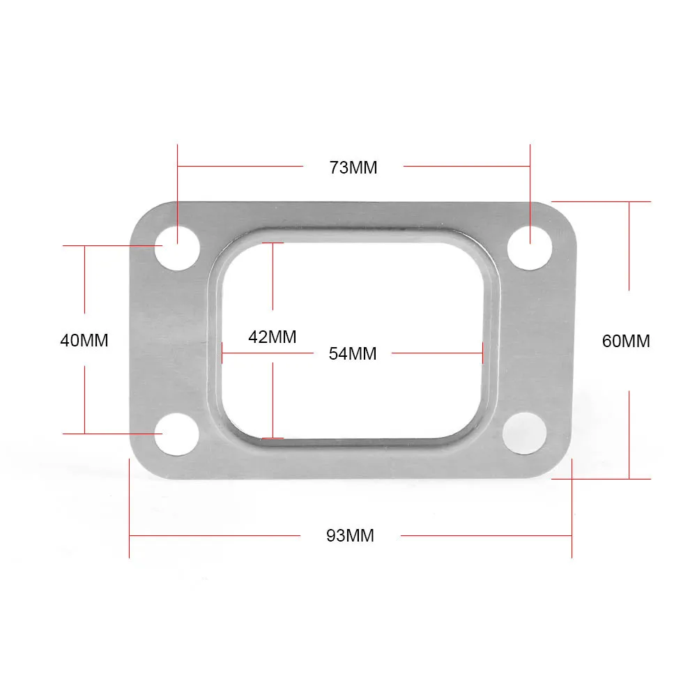 2 Pc T2 T25 T28 GT25 GT28 Turbo Exhaust Inlet Manifold Gasket For T2 Flange view 2