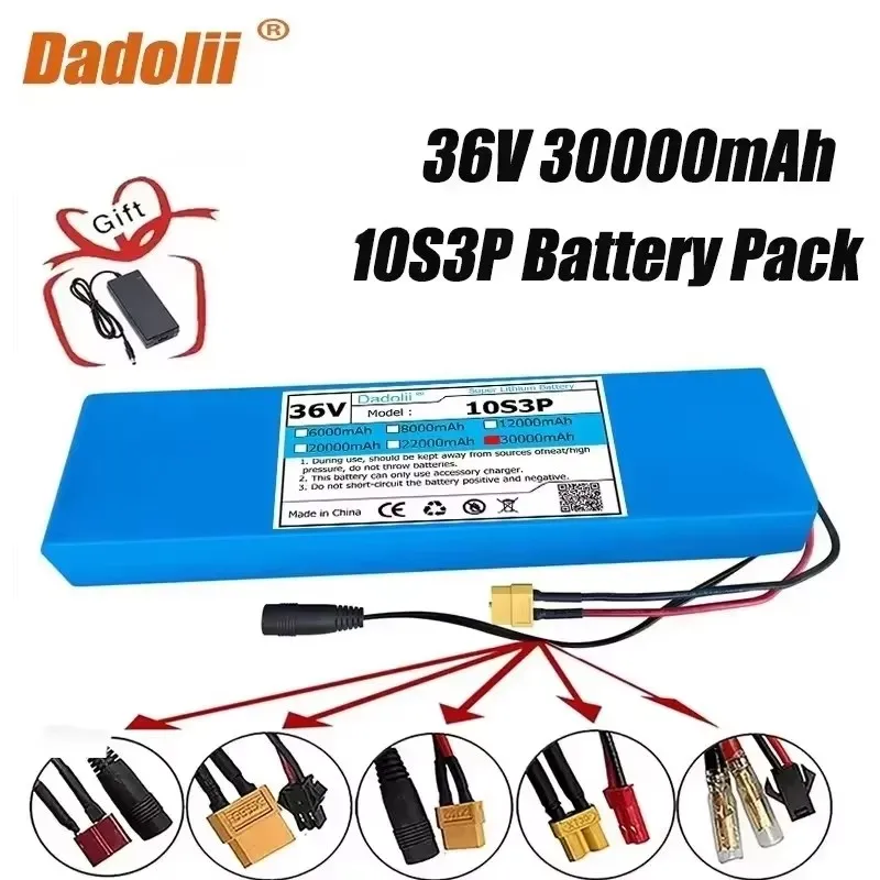 

High quality 36V/30Ah/10S3P rechargeable lithium battery pack/with BMS/lifespan of 5-8 years/suitable for various scenarios