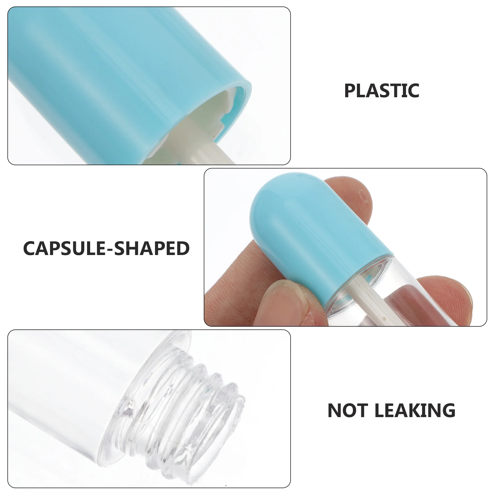 Tube vide de brillant à lèvres rechargeable, Mini bouteille de rouge à lèvres pour bricolage, baume à lèvres, Mascara, huile, stockage de cosmétiques, Capsule étanche, 12 pièces