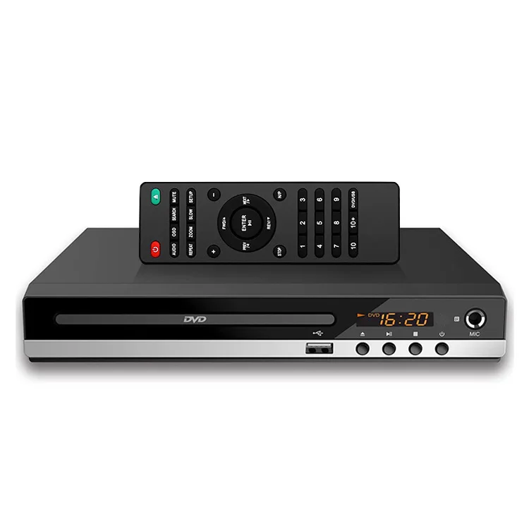 

1080P Media DVD Player for TV HDMI AV Home SVCD Player All Region Free CD RW Player for Home Stereo System