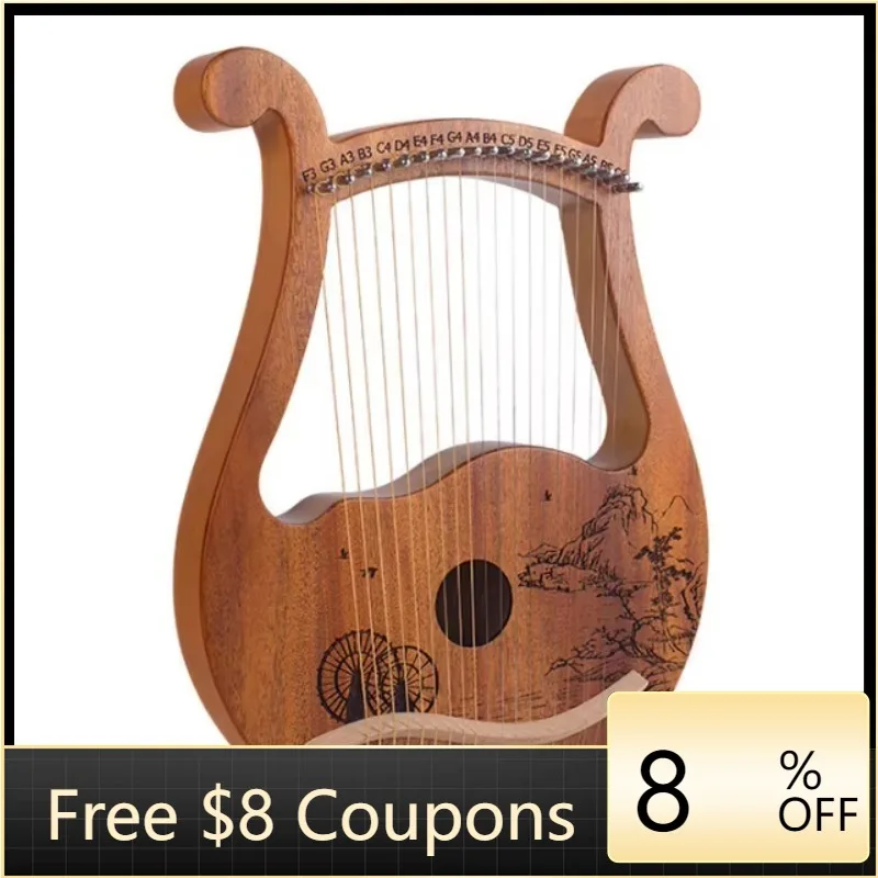 STLF Lyar solid wood all single 19 string portable beginner instrument wholesale