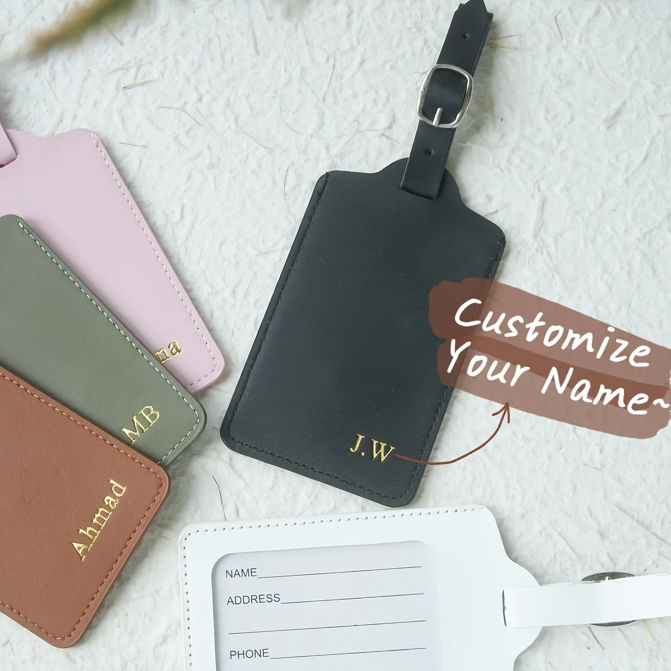 etiqueta-de-bagagem-personalizada-com-nome-em-hot-stamping-acessorios-de-viagem-personalizados-cartao-de-documento-elegante-feito-a-mao
