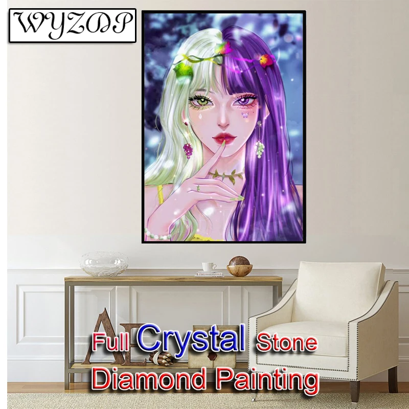 5D DIY Crystal Diamond Painting Beauty Full Square Mosaic Embroidery Cross Stitch Gift Kits Diamond Art AB Home Decor 20230839