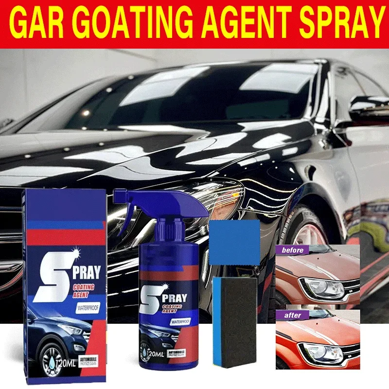 Car 3 In 1 High Protection Quick Nano Coating Spray Ceramic Coating Quick Polish Car Care Wax Polish Liquid