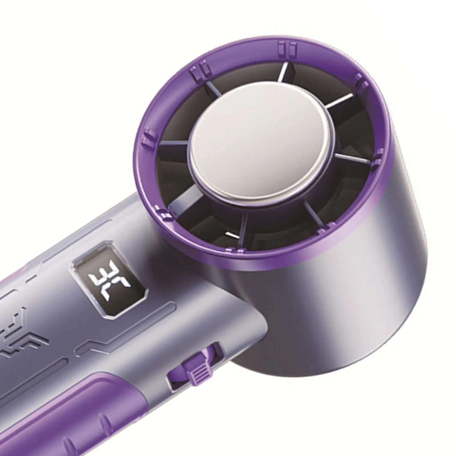 휴대용 선풍기 냉각 아이스 패드 기술 컴팩트 고압 터빈 베인 미니 선풍기, 야외 기숙사 침실 책상 캠핑용