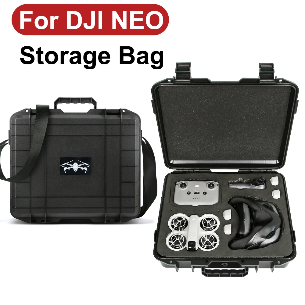 DJI NEO 고글 N3 스토리지 방폭 운반 케이스, 하드 백 휴대용 안전 상자, DJI NEO 모션 플라이 모어 콤보 하드 ACC