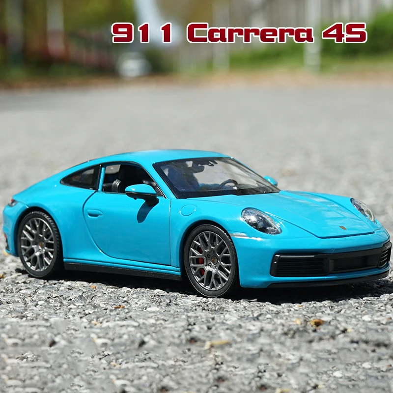 WELLY 1:24 Porsche 911 Carrera 4S Alloy Car Diecasts & Toy Vehicles Car Model Miniature Scale Model Car Toys