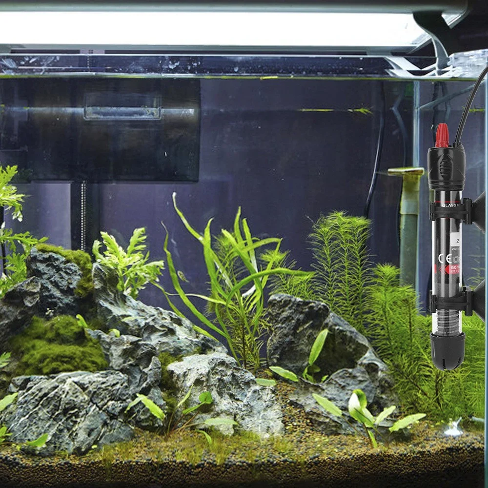 1Pc Aquarium Thermostatic Heating Rod EU/ US Plug Automatic Water Heater Explosion-proof and Scalding 25W/50W/100W/200W/300W