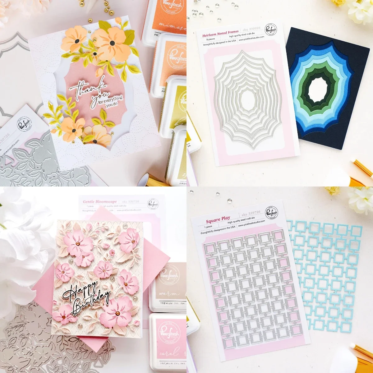 Square and Polygon 2026 New Metal Cutting Dies For Scrapbook Diary Decoration Embossing Template DIY Greeting Card Handmade
