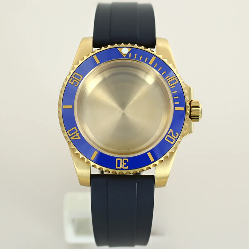 40mm-gold-watch-case-sapphire-glass-for-nh35-nh34-36-miyota8215-eta2824-automatic-movement-sub-bezel-285mm-dial-rubber-bracelet